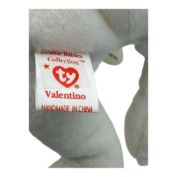 Ty Beanie Baby Valentino Bear 1994 PVC Pellets Rare Tag Errors - Picture 7 of 11